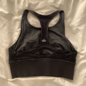 ALO Yoga Black Racerback Sports Bra